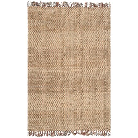 Safavieh Natural Fiber Hand Woven Medium Rectangle Rug- Natural - Multi- 5 x 8 ft. NF455A-5